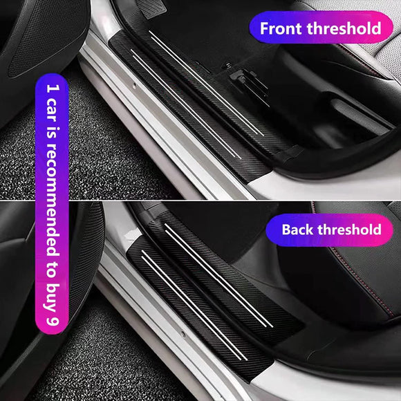 Door sill Protector Door sill Scratch Protection (Suitable for Most car Models) Anti-Scratch Protection Strips9PC