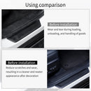 Car Door Threshold Protection 4PCS Door Edge Step Dust Shield Cover Door Width 23.6x2.36inch Car/SUV Universal Rubber Scratch Resistant Exterior Accessories (Black)-4