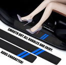 Door Sill Protector Compatible with Dodge Charger Challenger 4PCS Door Sill Protector with Plastic Scraper Carbon Fiber Leather Door Entry Guard Decoration Cars Fiber Door Sill Protector |Blue|-5