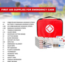 Travel-First Aid-Kit Car-Home 300PCS Survival-Kit Outdoor-Adventure - Small Portable Red Emergency Essential Sets Office Hiking Camping Business Public Must Have First Aid Gear Equipment-4