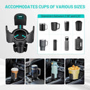 Car Cup Holder Expander Adapter (Adjustable)  All Purpose Cup Holder Expander for Car with Rubber Fits Less Than 5.51 Large Bottles & Mugs & Foods & Drinks-4