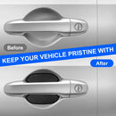 4PCS Car Door Handle Stickers Scratch Protectors Carbon Fiber Car Door Handle Bowl Sticker Universal Door Handle Protective Film for Most Models (Medium)-6