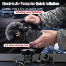 Inflatable SUV Air Mattress Bed Car Mattress for SUV Double-Sided Flocking Travel Camping Bed Car Sleeping Mattress for Universal SUV with Air Pump 2 Pillows-4