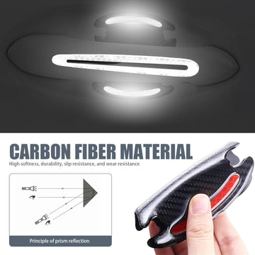 Car Door Handle Protector Car Handle Cover Car Handle Protectors for Vehicles Universal for Most Cars Trucks and Vans (White & Black #8PCS) - 0