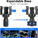 Car Cup Holder Expander Large Cup Holder Adapter for Car Water Bottle Holder Extender Adjustable Drink Holder for Car Fits Yeti Hydro Flask 24/32oz Black-4