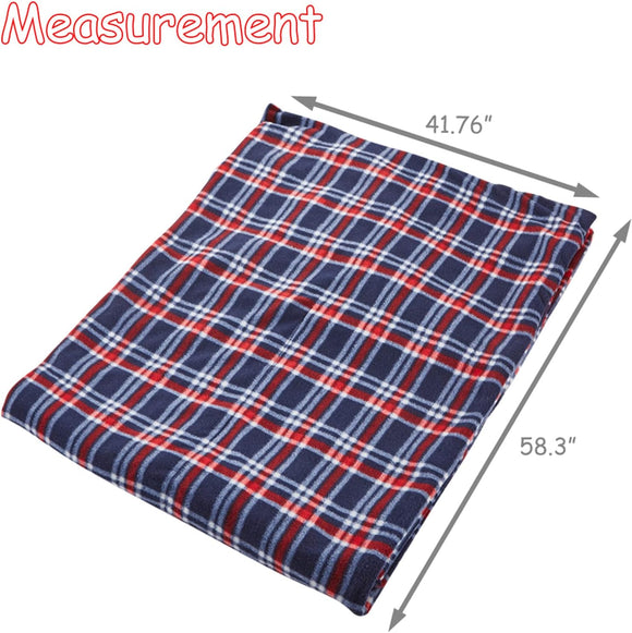 Heated Blanket Electric Blanket Throw 58.3x 41.76 Car Electric Blanket Fast Heating UL Certification Overheating Protection Fleece Heating Blanket