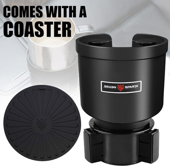 Upgraded Car Cup Holder Expander Adapter with Offset Adjustable Base Compatible with Yeti 14/24/36/46oz Ramblers Hydro Flasks 32/40oz Other Large Bottles Mugs in 3.5-4.0 1 Pack