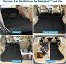 Car Bed SUV Air Mattress Car Air Mattress with Home Power Adapter Electric Pump 2 Inflatable Pillows and 2 Footrests for Back Seat Side Seat Trunk Sleeping Thickened Camping Bed - Black-2