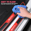 4PCS Car Door Sill Plate Protectors Auto Door Entry Guards Sill Scuff Cover Panel Step Protector PVC Rubber Anti-Scratch Front Rear Door Pedal Car Accessories for Most Vehicles (Red/Sport)-6