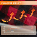 Heated Car Blanket with 3 Heating Levels 4 Hours Auto Off 12 Volt Electric Blanket for Car Truck SUV RV Machine Washable 59 x 43 (Red Buffalo Plaid)-6