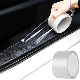 Anti-Scratch Anti-Collision Adhesive Strip Car Door Edge Guard Protector Strip Car Scuff Plate Protectors Transparent Invisible Tape for Rear Bumper/Door(33Ft x 2In)