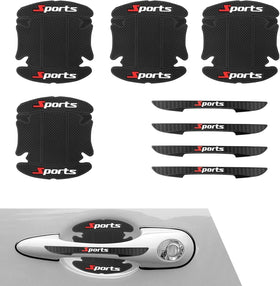 8PCS Car Door Protector Sports Car Door Handle Scratch Protector Door Handle Bowl Sticker Doors Handle Protection Accessories Universal for Most Car SUV Truck