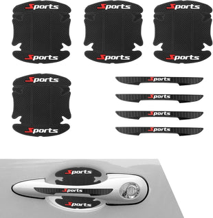 8PCS Car Door Protector Sports Car Door Handle Scratch Protector Door Handle Bowl Sticker Doors Handle Protection Accessories Universal for Most Car SUV Truck