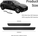 4PCS Car Door Sill Protector Anti-Scratch Rubber Car Door Protector Edge Guards for Door Steps Universal Waterproof Door Threshold Strips Exterior Accessories for Car Truck SUV (Black Width 1.57)-5
