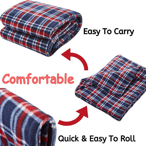 Heated Blanket Electric Blanket Throw 58.3x 41.76 Car Electric Blanket Fast Heating UL Certification Overheating Protection Fleece Heating Blanket