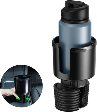 Car Cup Holder Expander Cup Holder Expander for Car with Stretchable Rubber Base Large Cup Holder Adapter Compatible with Yeti Hydro Flask Nalgene Stanley Owala Bottles in 2.8-4.13 1 Pack