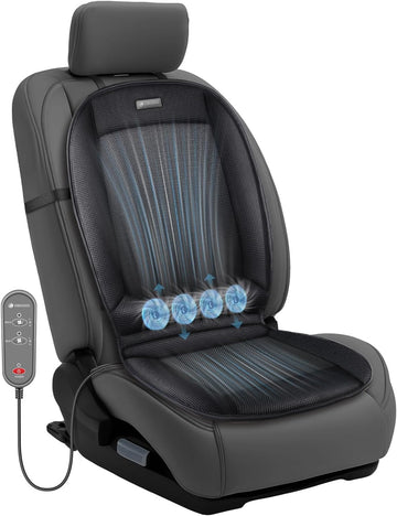 Ventilated Car Seat Cover 12V Cooling Seat Cushion for Cars Automotive Adjustable Temperature Cooling Car Seat Cover Fit for SUV Truck Office Pad