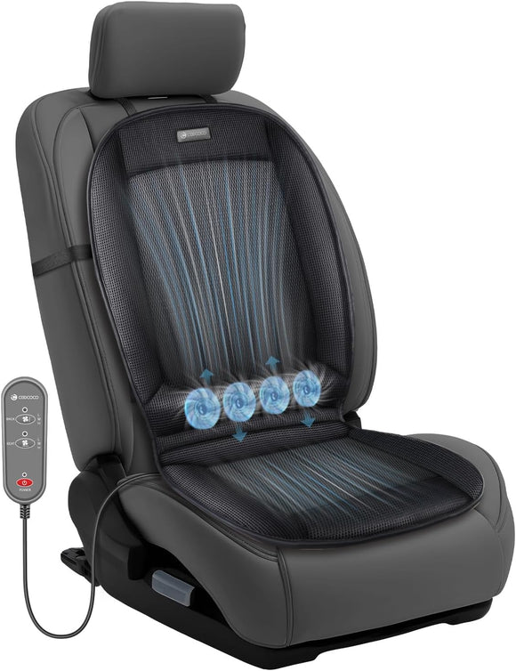 Ventilated Car Seat Cover 12V Cooling Seat Cushion for Cars Automotive Adjustable Temperature Cooling Car Seat Cover Fit for SUV Truck Office Pad