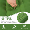 Camping Sleeping Pad Extra Thick 5 Inch Camping Mat with Pillow Built-in Foot Pump Inflatable Sleeping Pads Compact for Camping Backpacking Hiking Traveling TentGreen-6