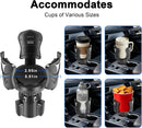 Car Cup Holder Expander Large Cup Holder Adapter for Car Water Bottle Holder Extender Adjustable Drink Holder for Car Fits Yeti Hydro Flask 24/32oz Black-6