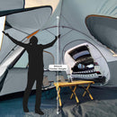 SUV Dome Tent for Camping Outdoor 6 Person Car Camping Tent Easy Set Up SUV Tailgate Tent with Rainfly 10 x 10 Vehicle Camping Tent-7