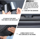 Car Door Edge Guards Door Sill Protector Automotive Entry Guard Anti Collision Scuff Sill Trim Protection Strips for Most Cars Vehicles Accessories(2.8 Inch Wide 16.4 Feet Black)-4
