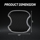 4PCS Car Door Handle Protectors Anti-Scratch TPU Carbon Fiber Protective Film 3D Door Cup Sticker Universal Fit for Most Cars SUVs Trucks Car Exterior Accessories-3