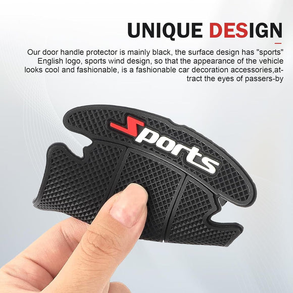 8PCS Car Door Protector Sports Car Door Handle Scratch Protector Door Handle Bowl Sticker Doors Handle Protection Accessories Universal for Most Car SUV Truck