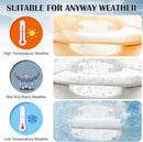 16PCS Car Door Handle Protector Waterproof Anti-Scratch Paint Invisible Cars Door Handle Bowl Sticker Avoiding Scratches Auto Exterior Accessories Protection Film for Most Models (Clear Transparent)-4