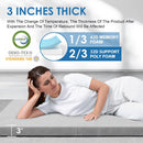 CertiPUR-US Memory Foam Camping Mattress Portable Roll Up Travel Sleeping Pad & Floor Mattress Cot Guest Bed for Sleepover with Waterproof Cover & Travel Bag-5