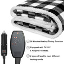 Heated Blanket Electric Blanket Throw 58.3x 41.76 Easy Controller Fast Heating Levels UL Certification Overheating Protection Fleece Heating Blanket-3