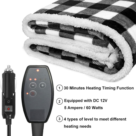 Heated Blanket Electric Blanket Throw 58.3x 41.76 Easy Controller Fast Heating Levels UL Certification Overheating Protection Fleece Heating Blanket