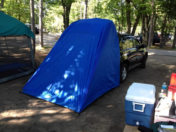 SUV Tent for Camping and Hiking Lightweight with Rainfly and Tent Stakes 6 x 6.5 Universal Tailgate Tent for Cars SUVs Trucks Hatchbacks