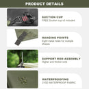 Portable Car Awning for SUV Vehicle Awning for Camping Van Truck Neednt Roof Rack Hardwares Waterproof UV50+ 10 x 5.6 ft-5