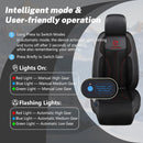 Cooling Car Seat Cushion Front Seat 12V&24V Cooling Seat Cover for Cars with 10 Fans Rapid Cooling with Automatic Start and Pause Seat Cushion (Black)-4