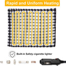 Heated Blanket Electric Blanket Throw 58.3x 41.76 Easy Controller Fast Heating Levels UL Certification Overheating Protection Fleece Heating Blanket-6