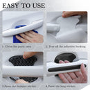 8PCS Car Door Handle Protector with Reflective Design Universal Fit Black Plastic Reflective Door Handle Scratch Protector-3