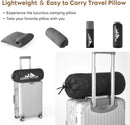 Camping Pillow Travel Pillow Small Shredded Memory Foam Pillow - Compressible Medium Firm Breathable Cover Ideal Backpacking Hiking Airplane and Car-5