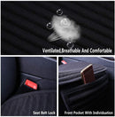 Car Seat Covers Universal Car Seat Covers Pads Mat Buckwheat Hull Bottom Seat Covers for Cars Cooling Seat Covers Breathable Comfortable Ventilated (Beige Front Seat)-5