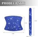 8pcs Bling Car Door Handle Protector Stickers Crystal Rhinestone Glitter Car Door Handles Cup Scratch Protectors Decals Universal (Blue)-4