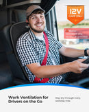 Ventilated Car Seat Cover 12V Cooling Seat Cushion for Cars Automotive Adjustable Temperature Cooling Car Seat Cover Fit for SUV Truck Office Pad-4