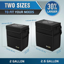 2 Gallon Black Leak-Proof Waterproof Car Trash Can with Lid-5