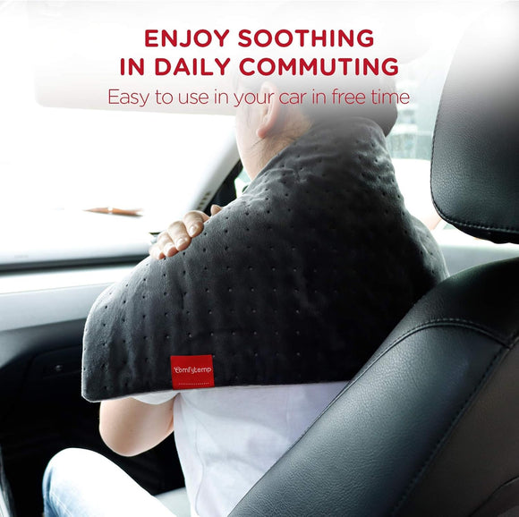 12V/24V Car Electric Blanket for Back Pain Relief 4 Heat Settings 11 Auto-Off Portable Mini Travel Blanket for Back Pain Neck Shoulders and Cramps Relief 12 x 24 Washable