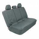 Flexfit Gray Rear Seat Cover for Car SUV & Truck - Durable Canvas Material Back Car Seat Covers 60/40 Split Bench Protector - Back Seat Cover & Back Seat Protector Interior Accessories-1
