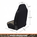 High Back Camo Seat Covers Airbag Compatible Large Size to Fit Truck Seats - Made with Cotton & Suede Fabric - Official Licensed Product-2
