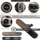 2 Packs Car Air Freshener Diffuser Car Diffusers for Essential Oils Perfume Diffuser &1Essential Oil Bottle 4 Unscent Reusable Fiber Sticks Custom Scent Metal & Wood Design Gift for Men-5