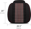 Car Seat Cushion,Car Seat Cover Universal Bottom Driver Pad,Bamboo Charcoal Comfortable and Breathable Fabric Seat Cushion with Storage Pouch,Fit for Trucks Vans Cars SUV (2PC Black)-7