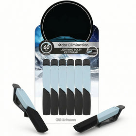 Air Freshener Vent Sticks Lightning Bolt / Ice Storm Scent 6 Pack