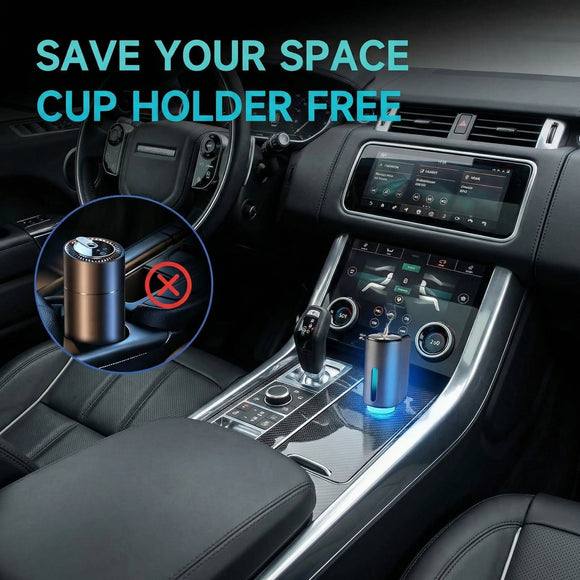 Car Air Freshener Three Adjustable Modes Intelligent Aroma Diffuser Rechargeable Car Diffuser Air Freshener Grey