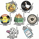 7 Pcs Funny Meme Car Air Fresheners Cute Cartoon Incense Chips Scented Diffuser Rearview Mirror Hanging Pendant Ornaments Decoration Automotive Interior Accessories Party Favors for Women Man-4